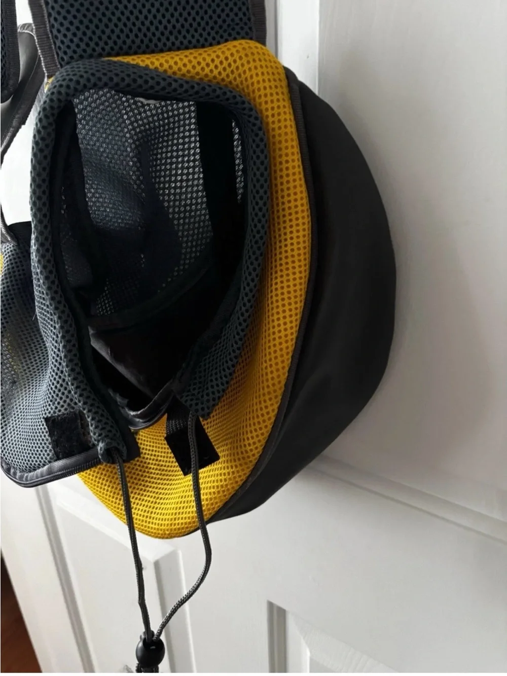 Pet Small Dog Cat Sling Carrier Comfort Travel Tote Shoulder Bag Yellow & Gray